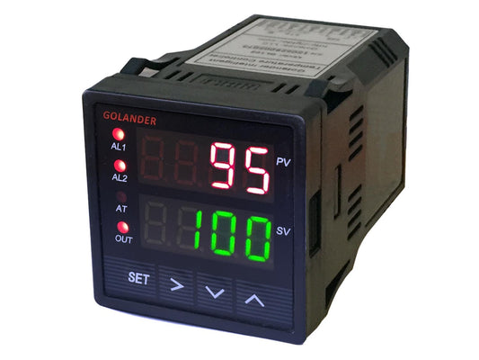AC Powered 1/16DIN PID Controller with 4-20mA Linear Output, Optional RS485